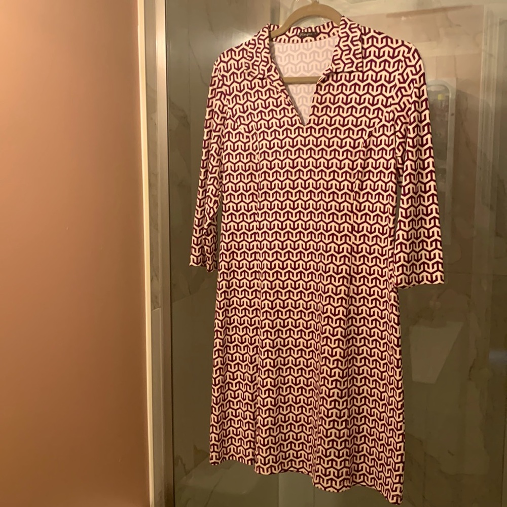 J McLaughlin dress in Catalina Cloth fabric.